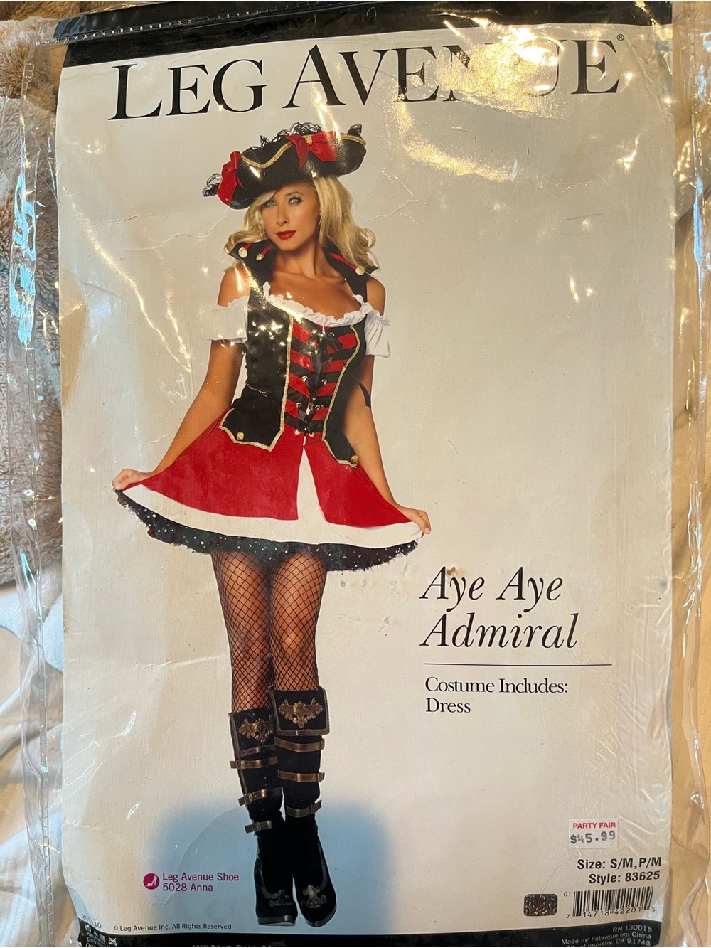 Leg Avenue “Aye Aye Admiral” Pirate Dress Costume